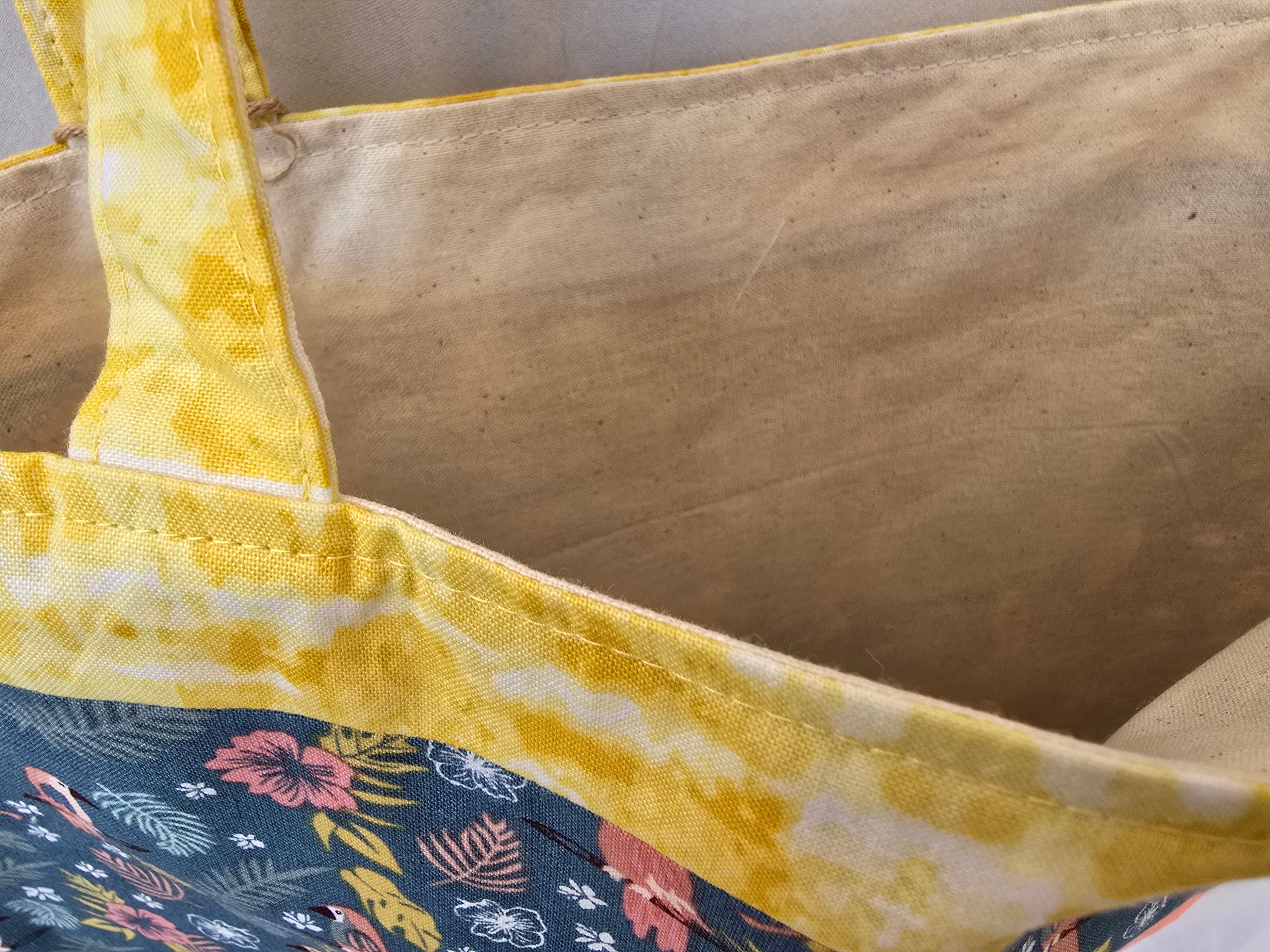 Handmade | Small Parrot | Garden | Tote Bag