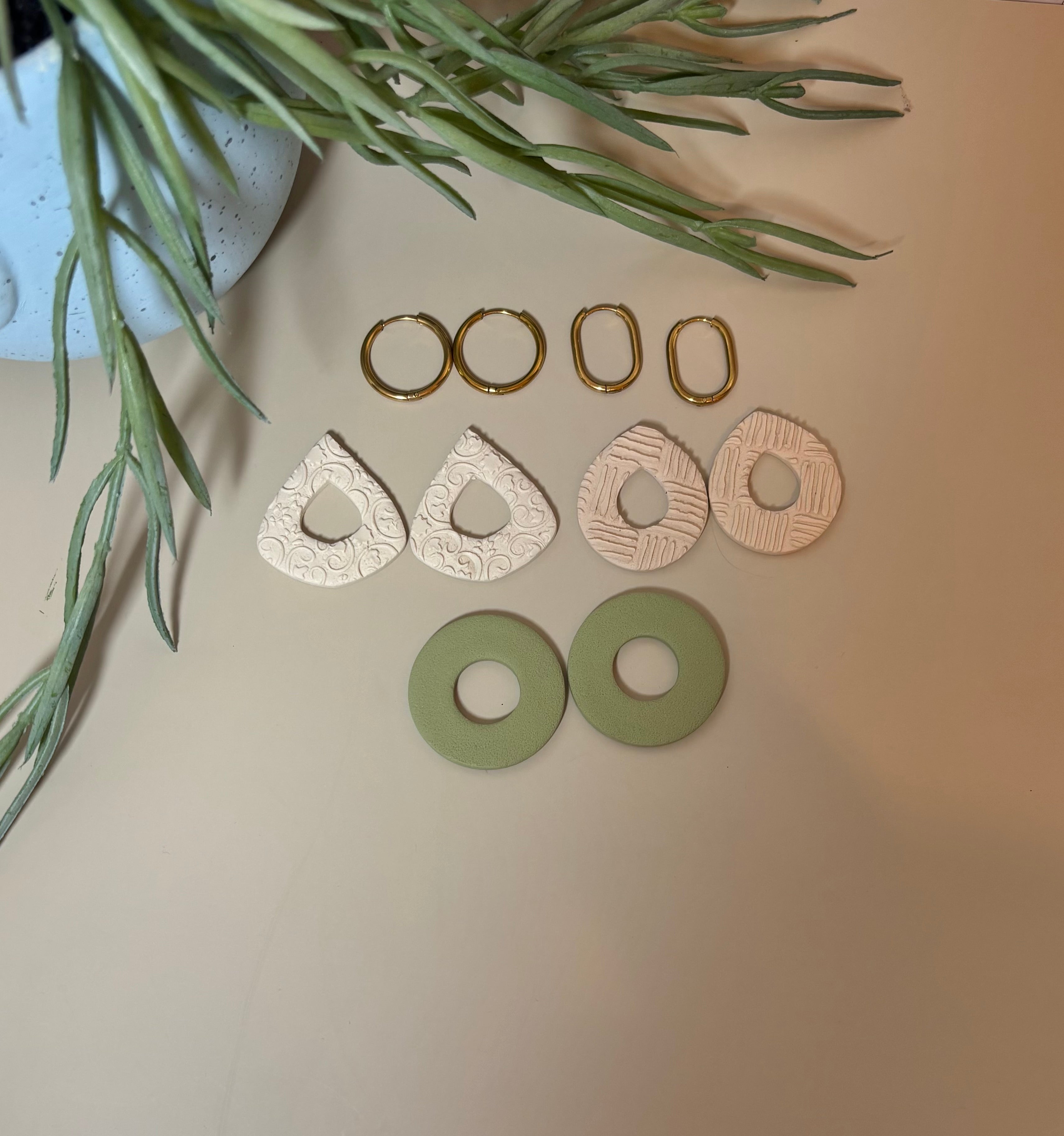 Hoops & Drops – Custom Order for Kristy| Interchangeable Clay Earrings