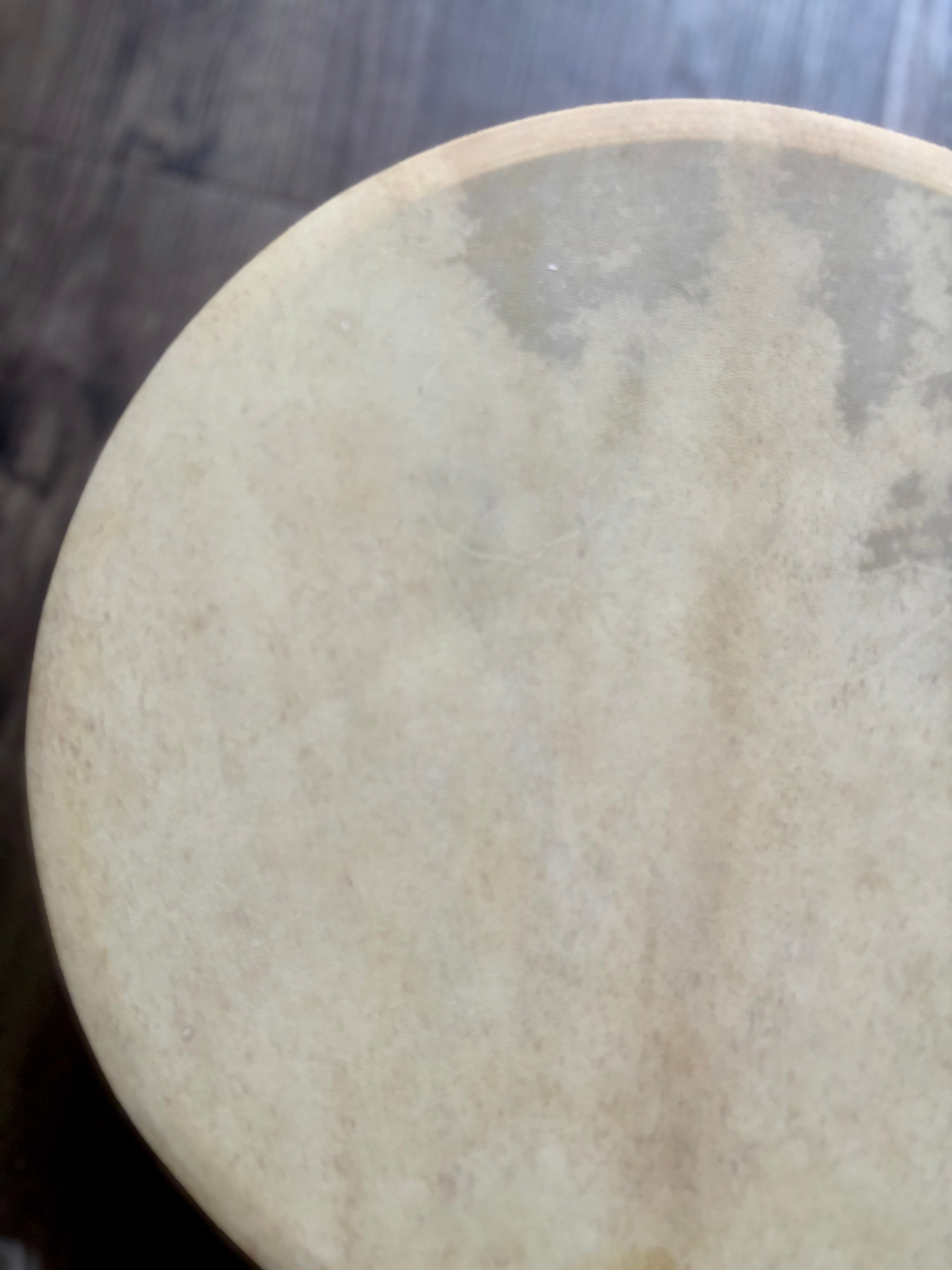 Handcrafted Shamanic Drum- Goat 14” whale spirit!