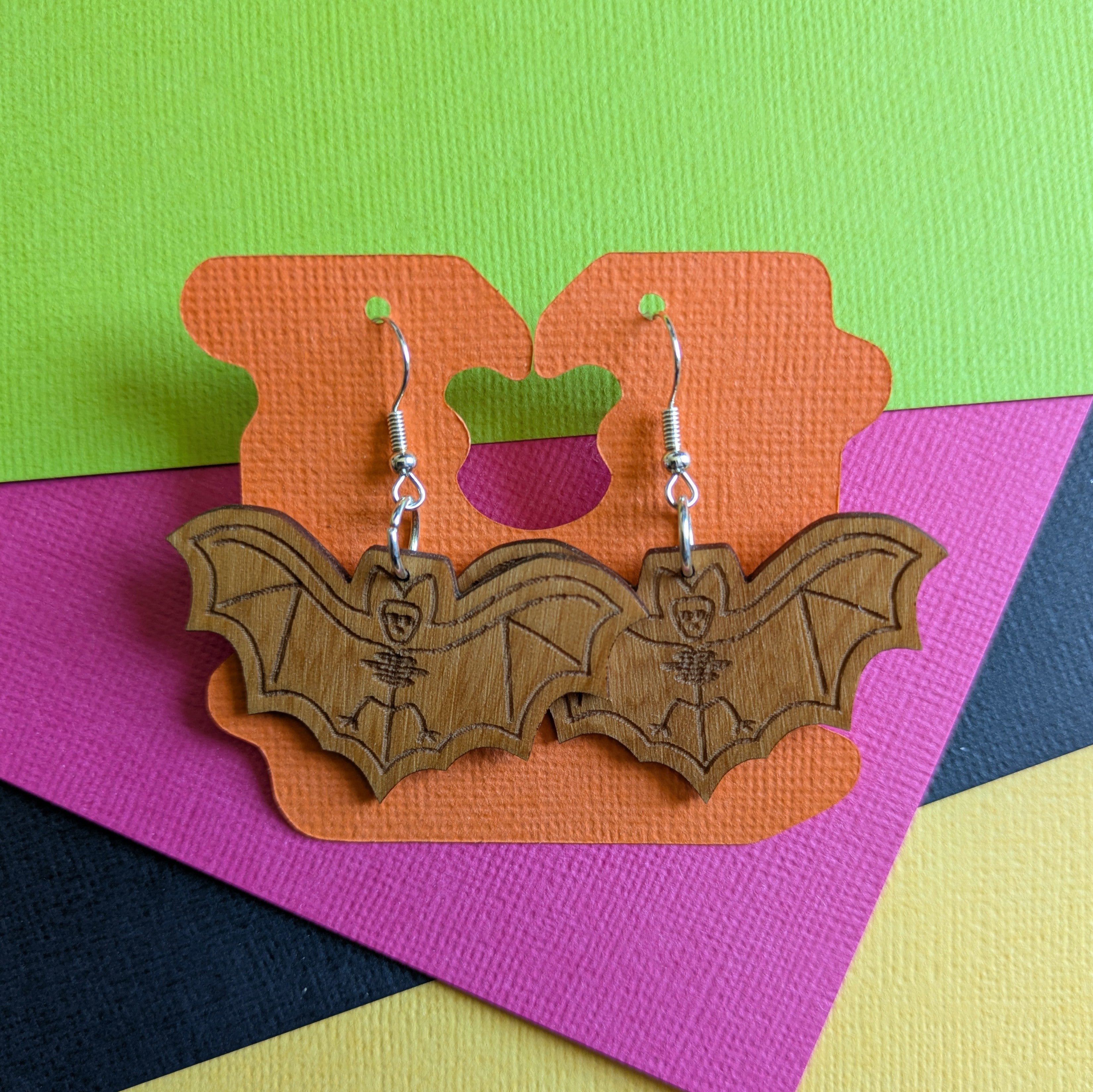 Whimsical Tasmanian Timber Earrings