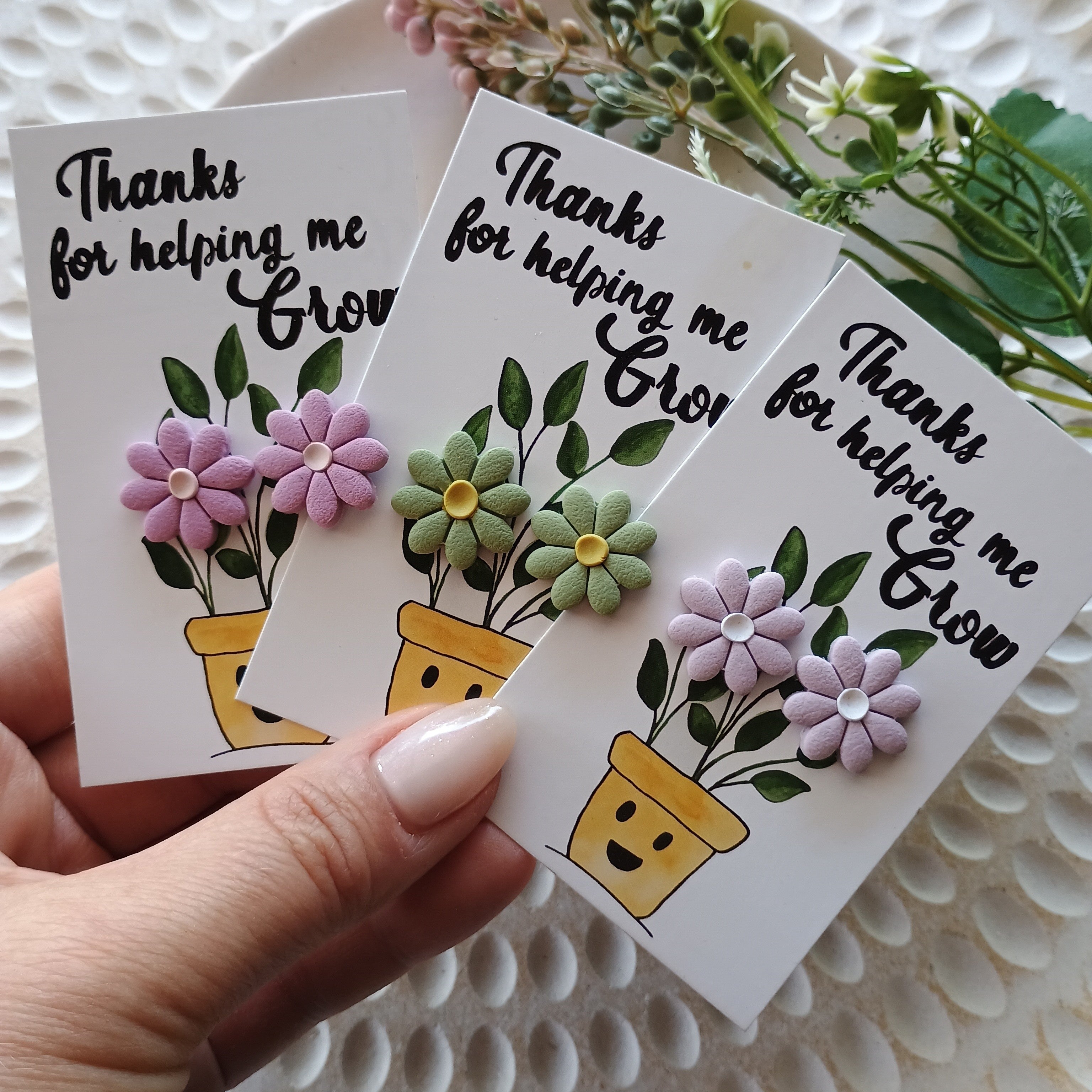 Teacher gift flowers stud earrings