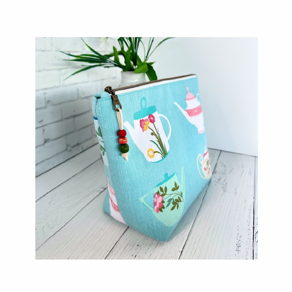 Zipper Pouch - Extra Large - Teapots