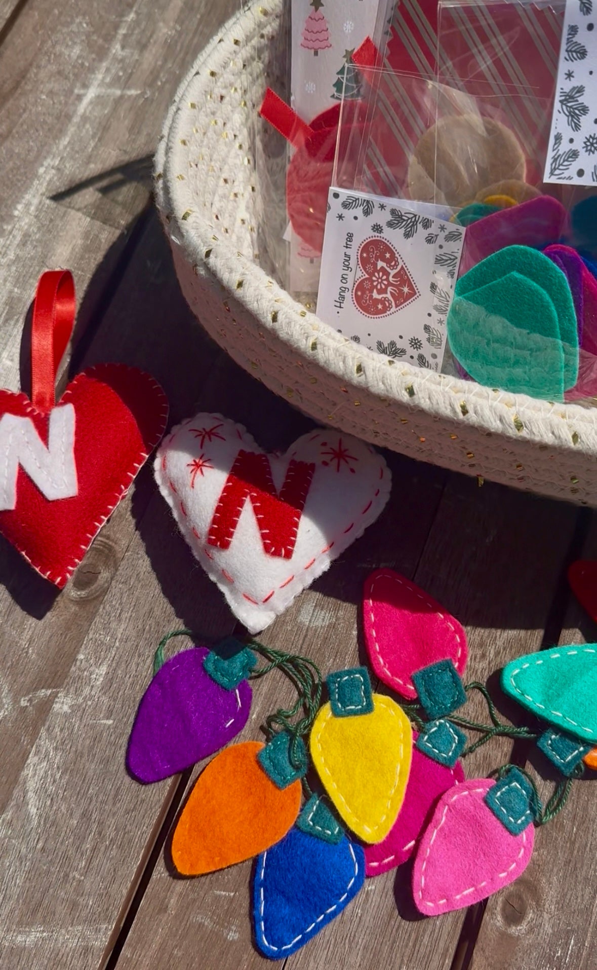 Sewing kits Christmas decorations wool felt