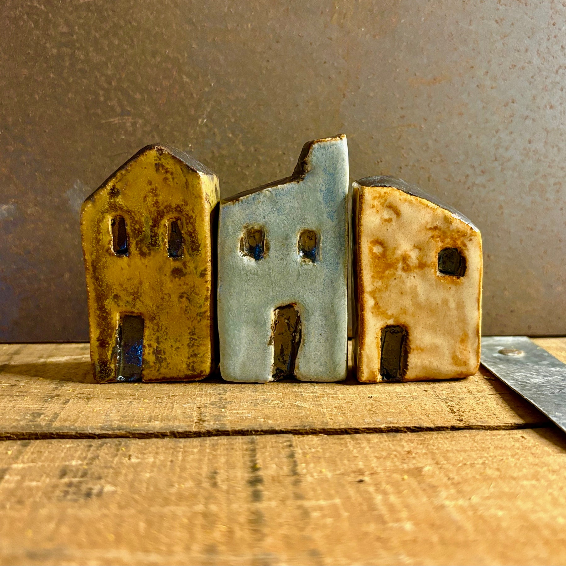 Mini Houses | Set of 3 | Rustic European / Nordic Village | Set #1