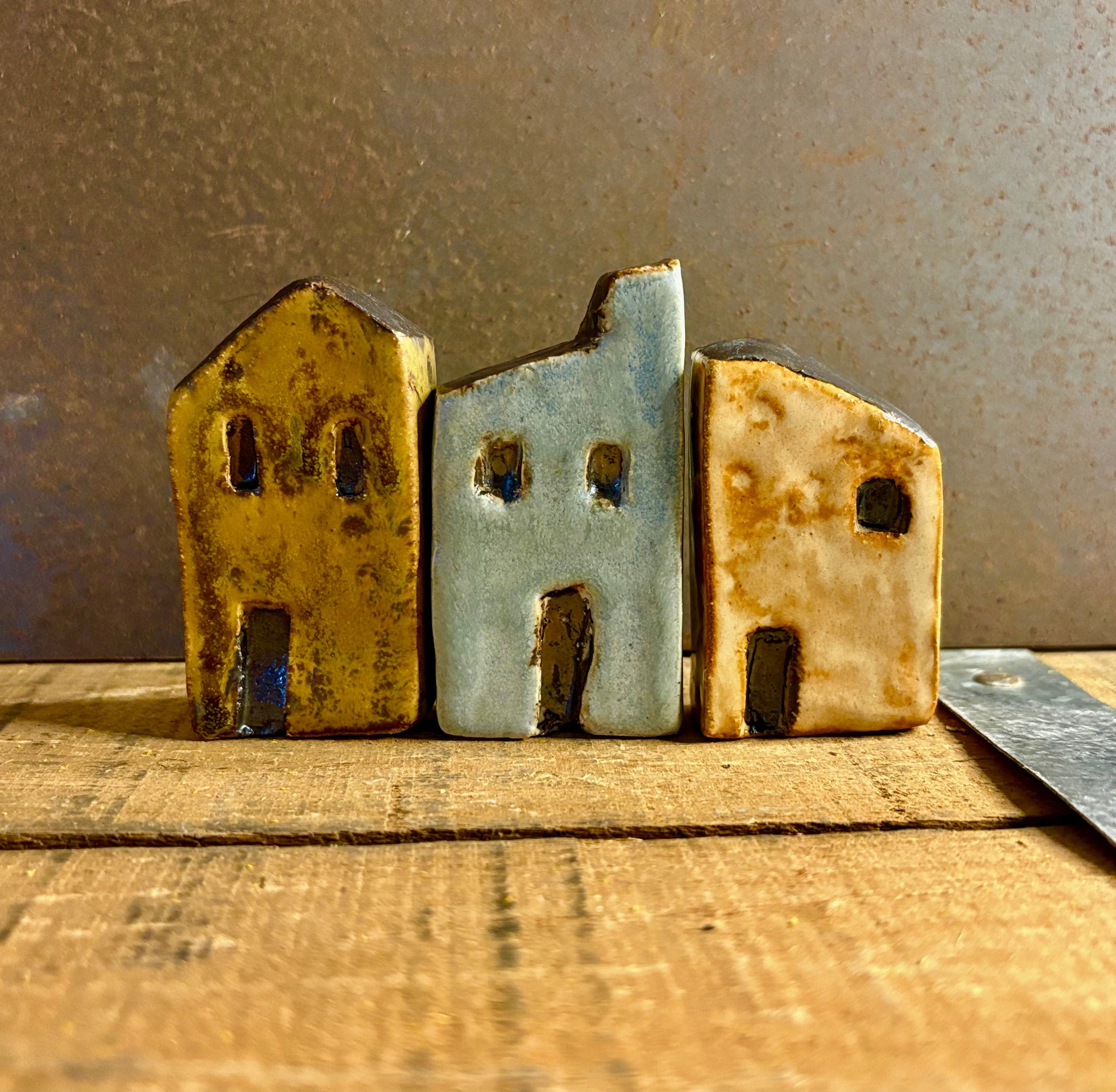 Mini Houses | Set of 3 | Rustic European / Nordic Village | Set #1