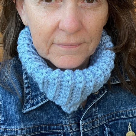 Neck Buff | Head Warmer - Warm Aussie Merino Wool - powder blue