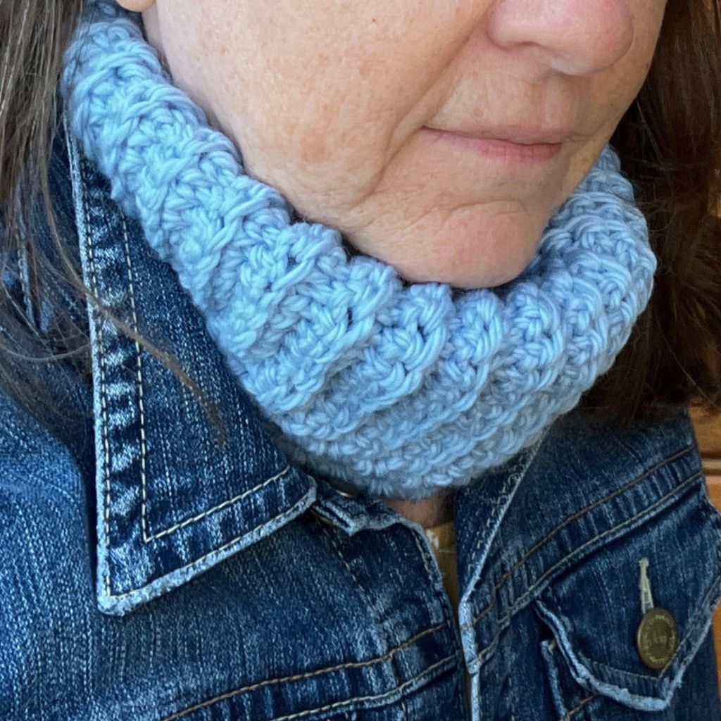Neck Buff | Head Warmer - Warm Aussie Merino Wool - powder blue