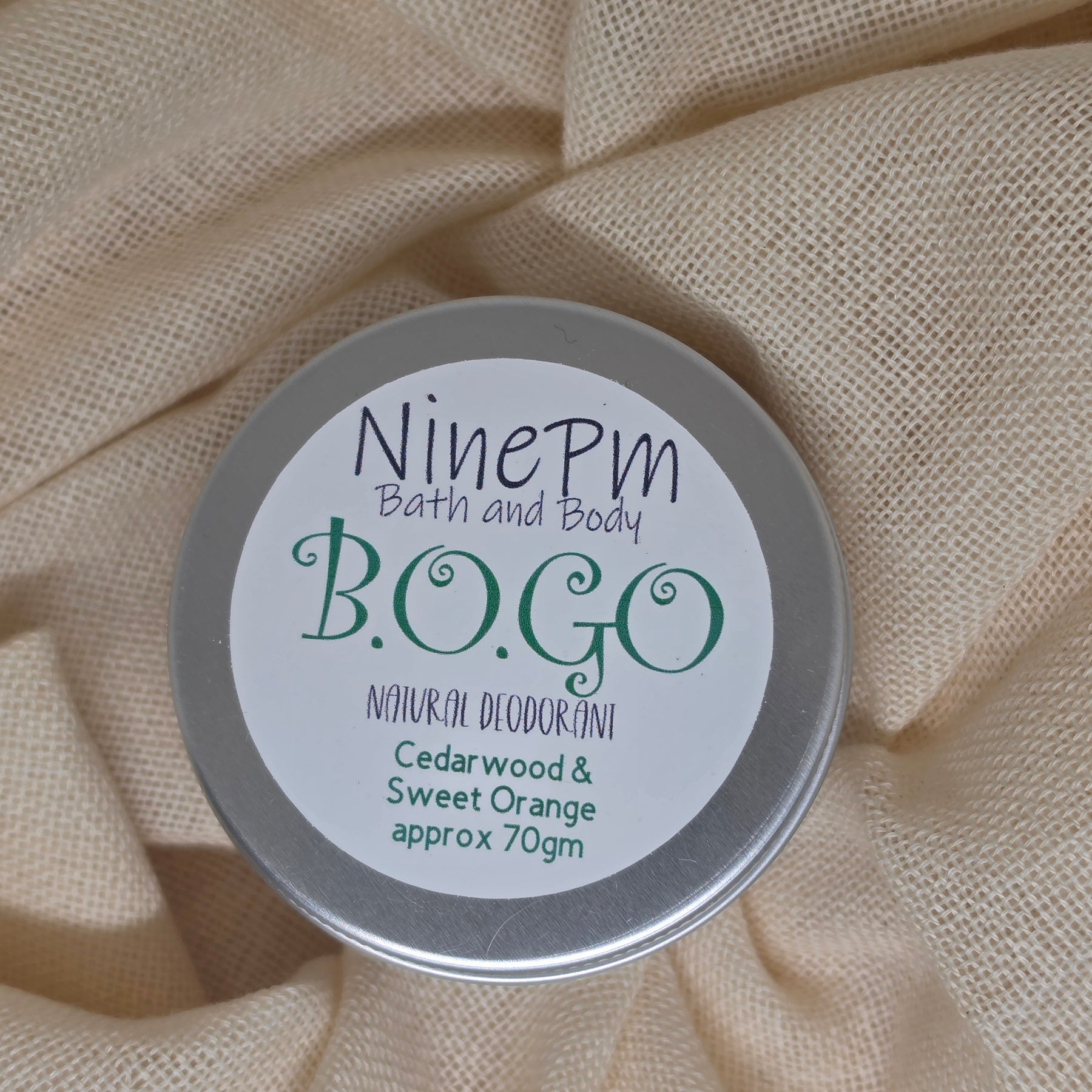 B.O.GO Natural Deodorant Tin (includes Bi-Carb)
