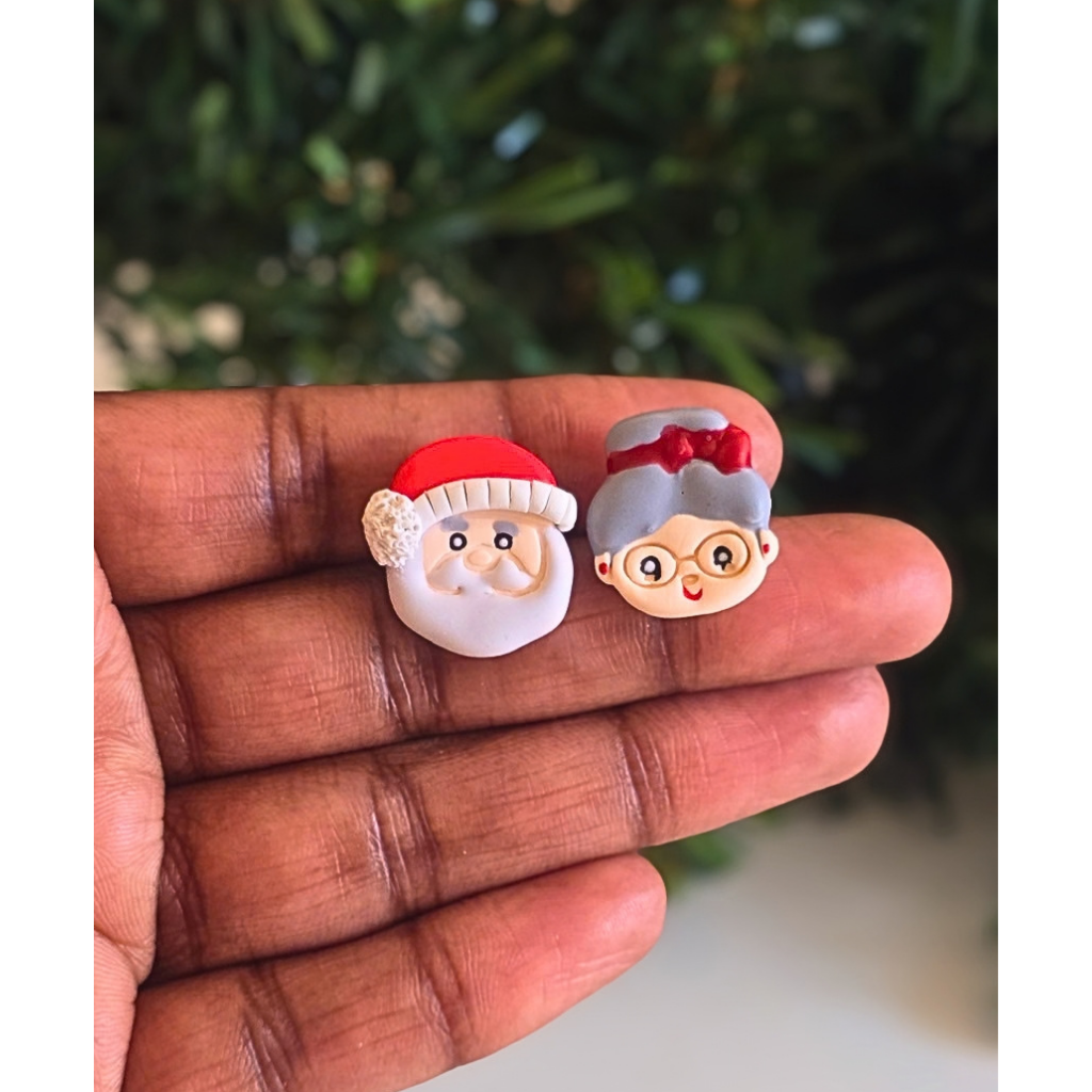 Mr & Mrs Claus Stud earrings