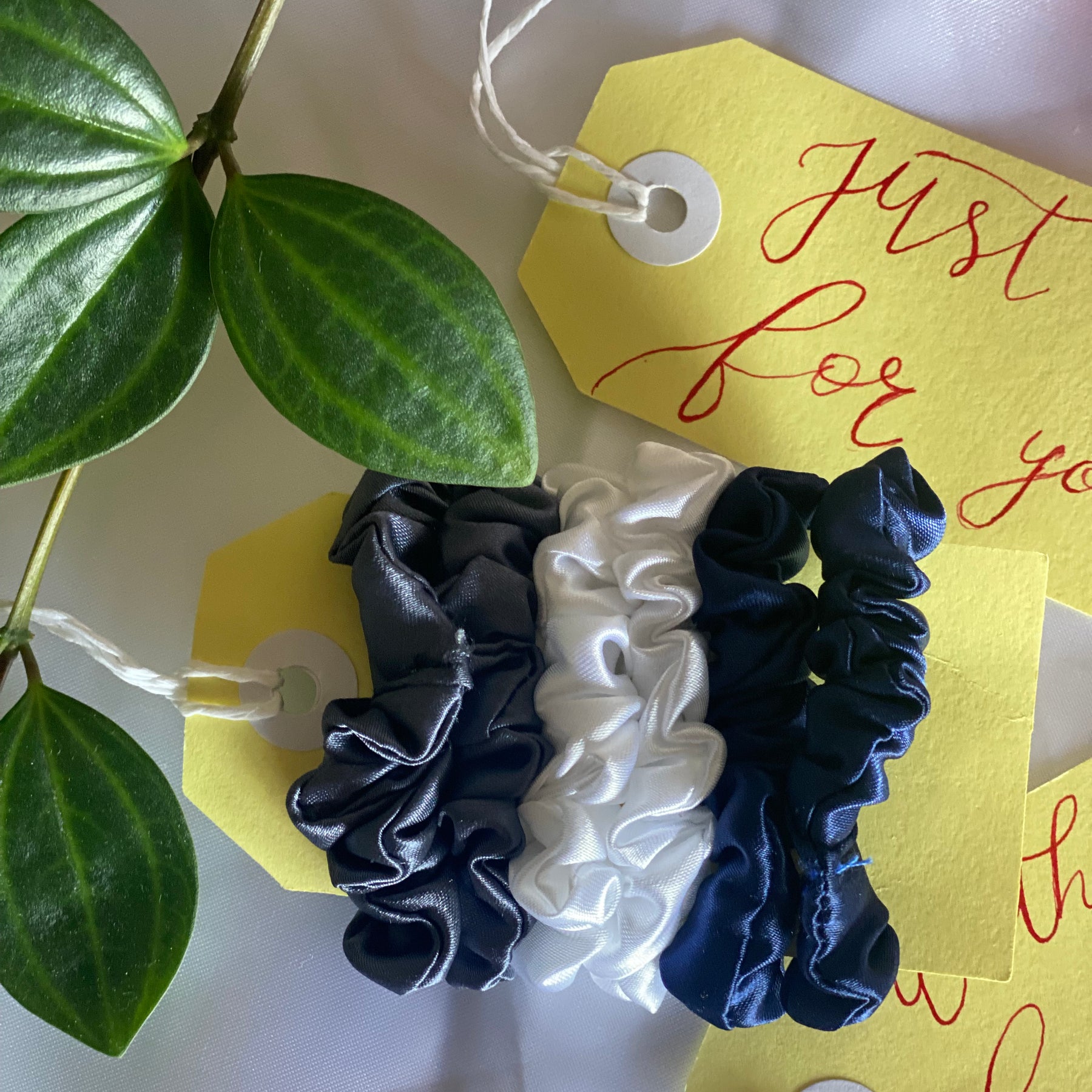 Mini School Satin Scrunchies | Set of 6