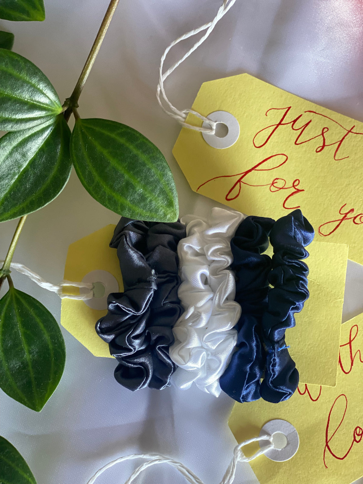 Mini School Satin Scrunchies | Set of 6