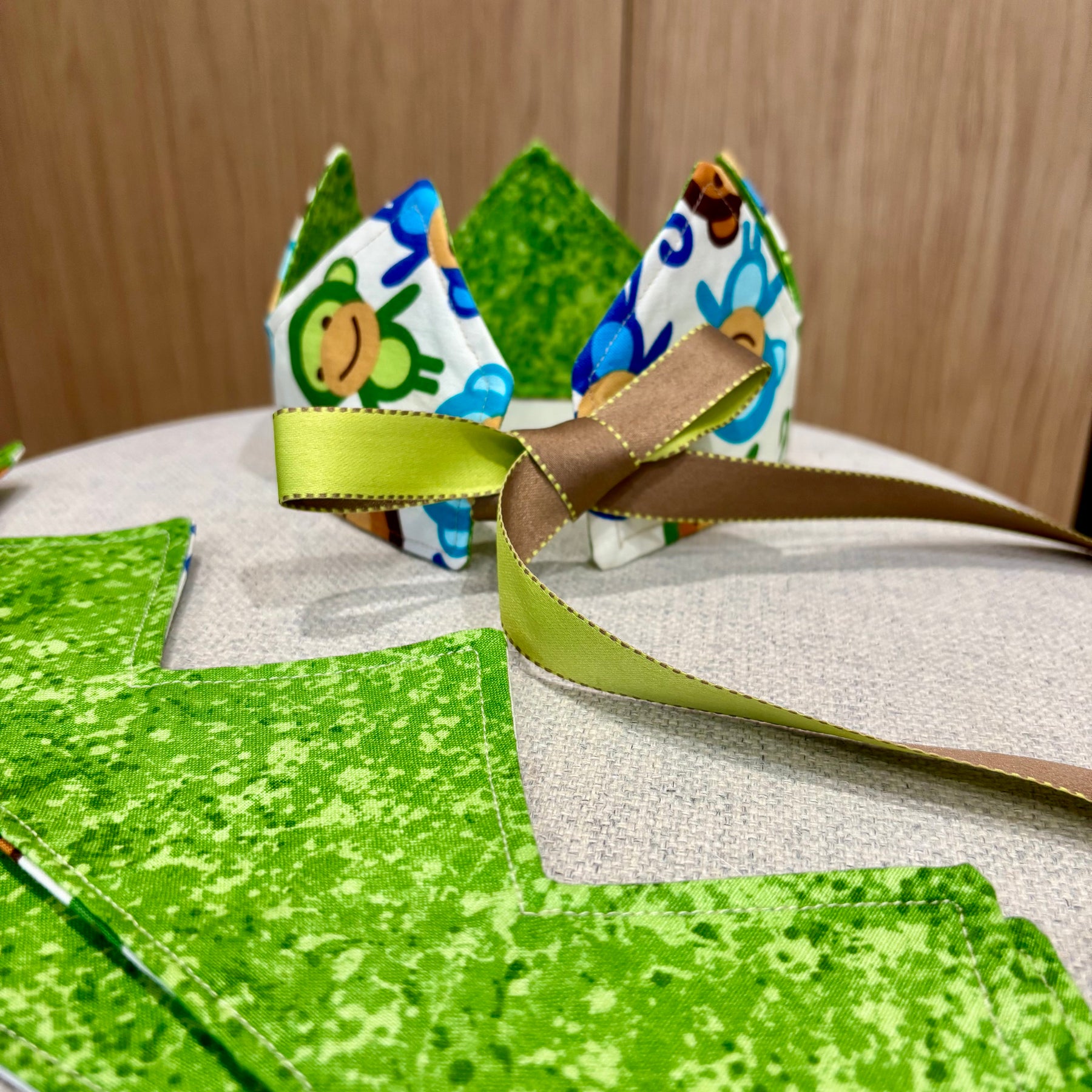 “Handmade Reversible Fabric Crown | Birthday Party & Dress Up Crown”