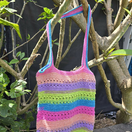 Handmade Crocheted Market Tote Bag