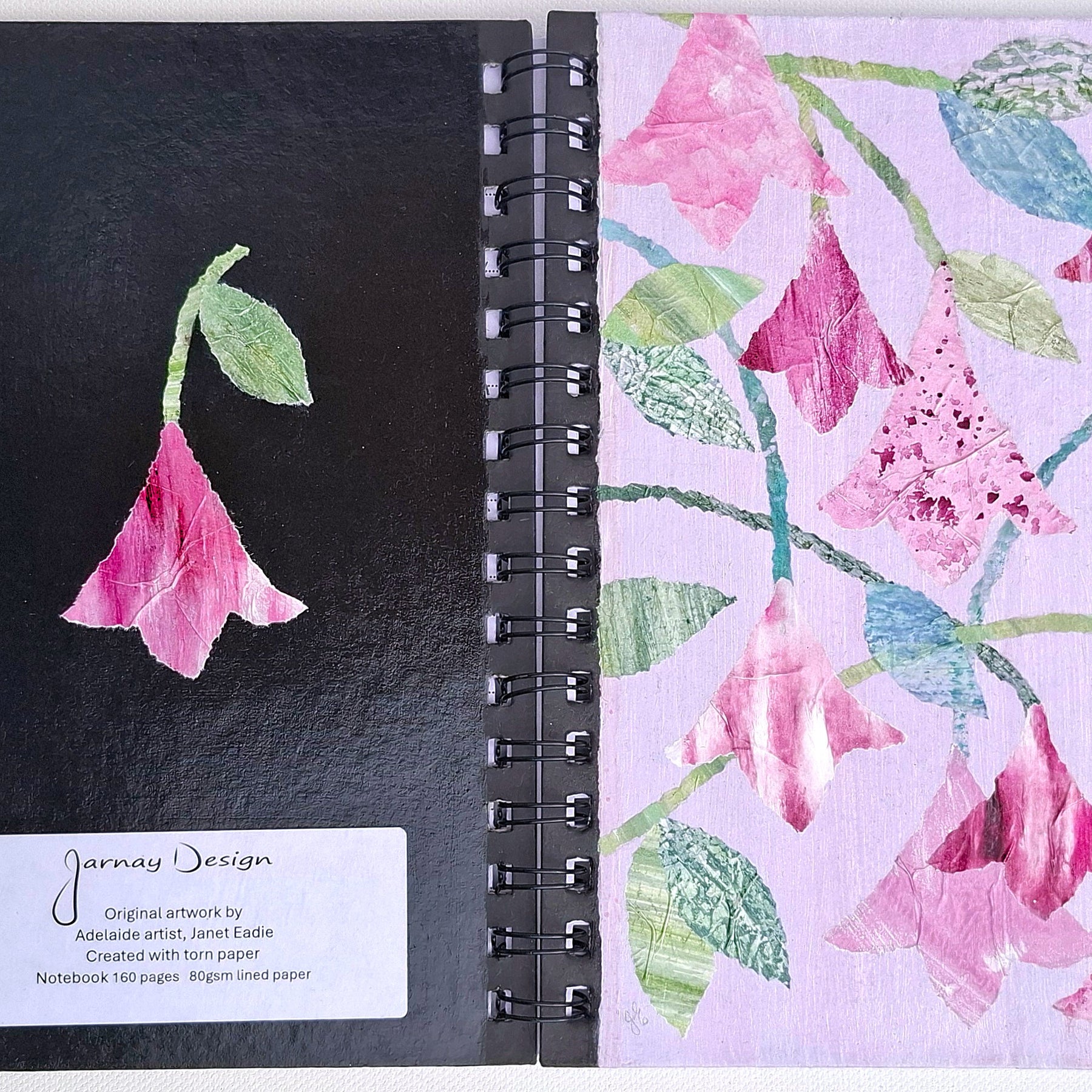 Hand Decorated A5 Notebook - Design 1
