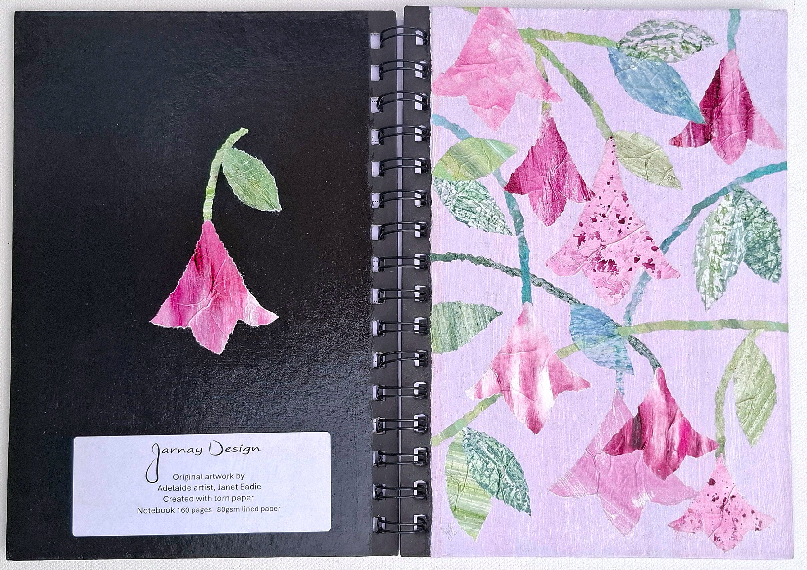 Hand Decorated A5 Notebook - Design 1