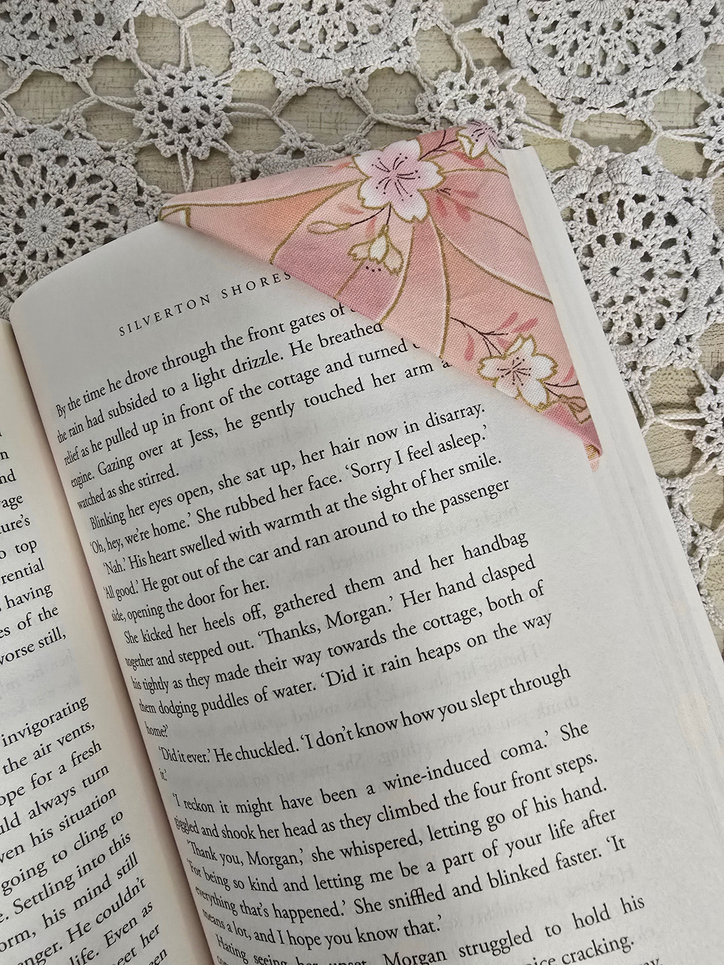 Handmade Floral Fabric Bookmark