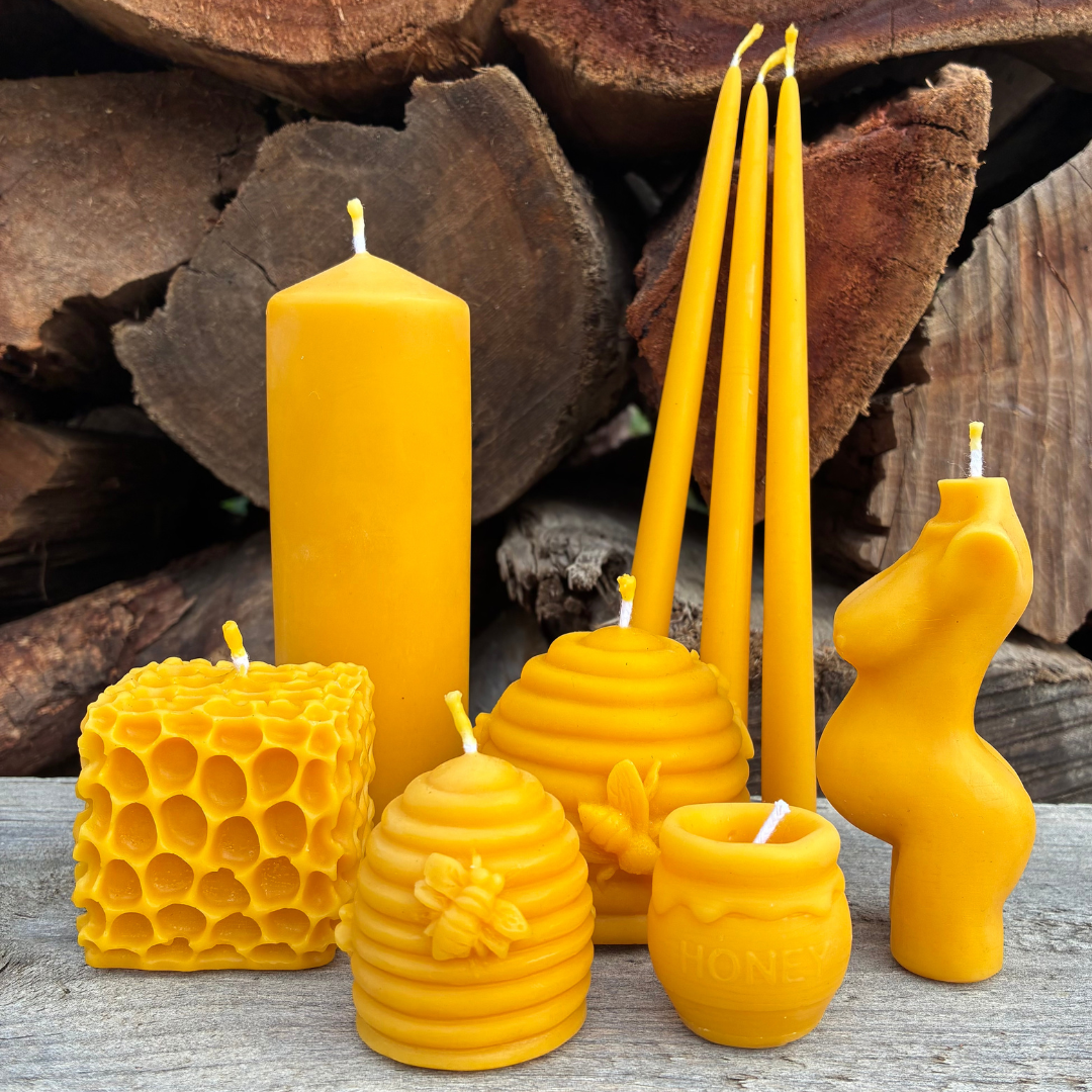 Limited Edition Golden Beeswax Candles