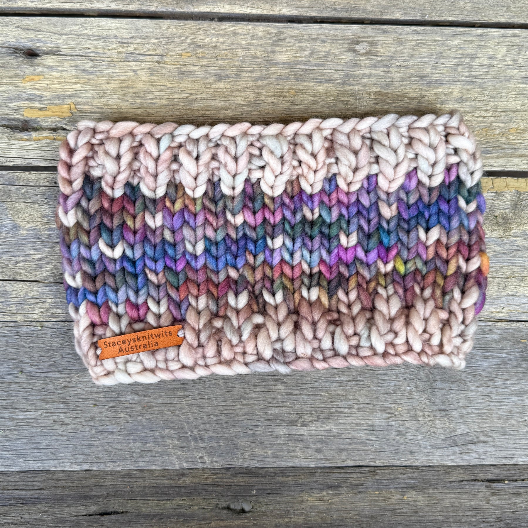 Stretchy Merino Headband, Knitted Earwarmers