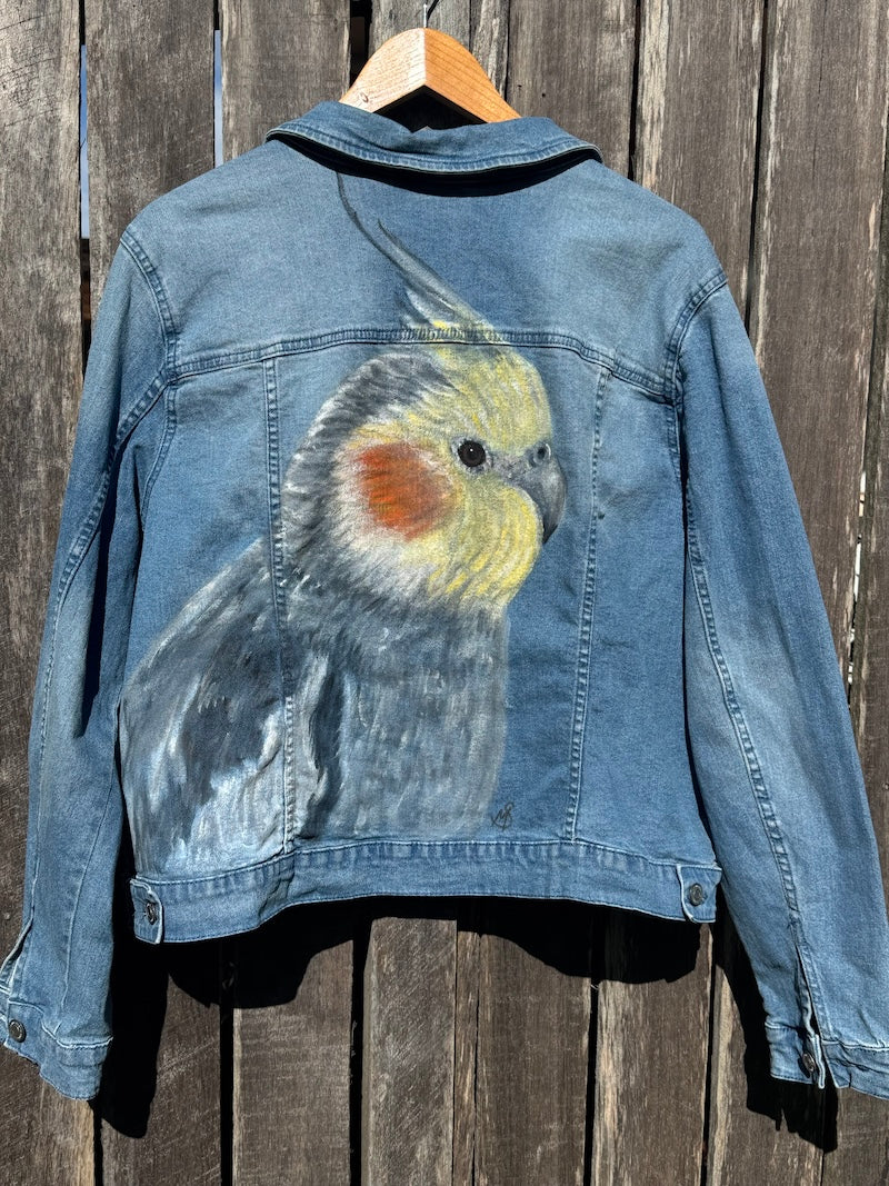 Custom Designed Hand-painted Denim Jackets by Michelle Springett