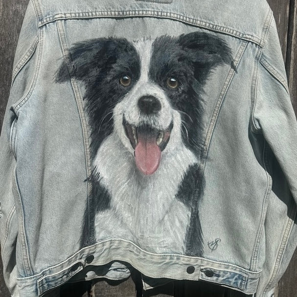 Custom Designed Hand-painted Denim Jackets by Michelle Springett