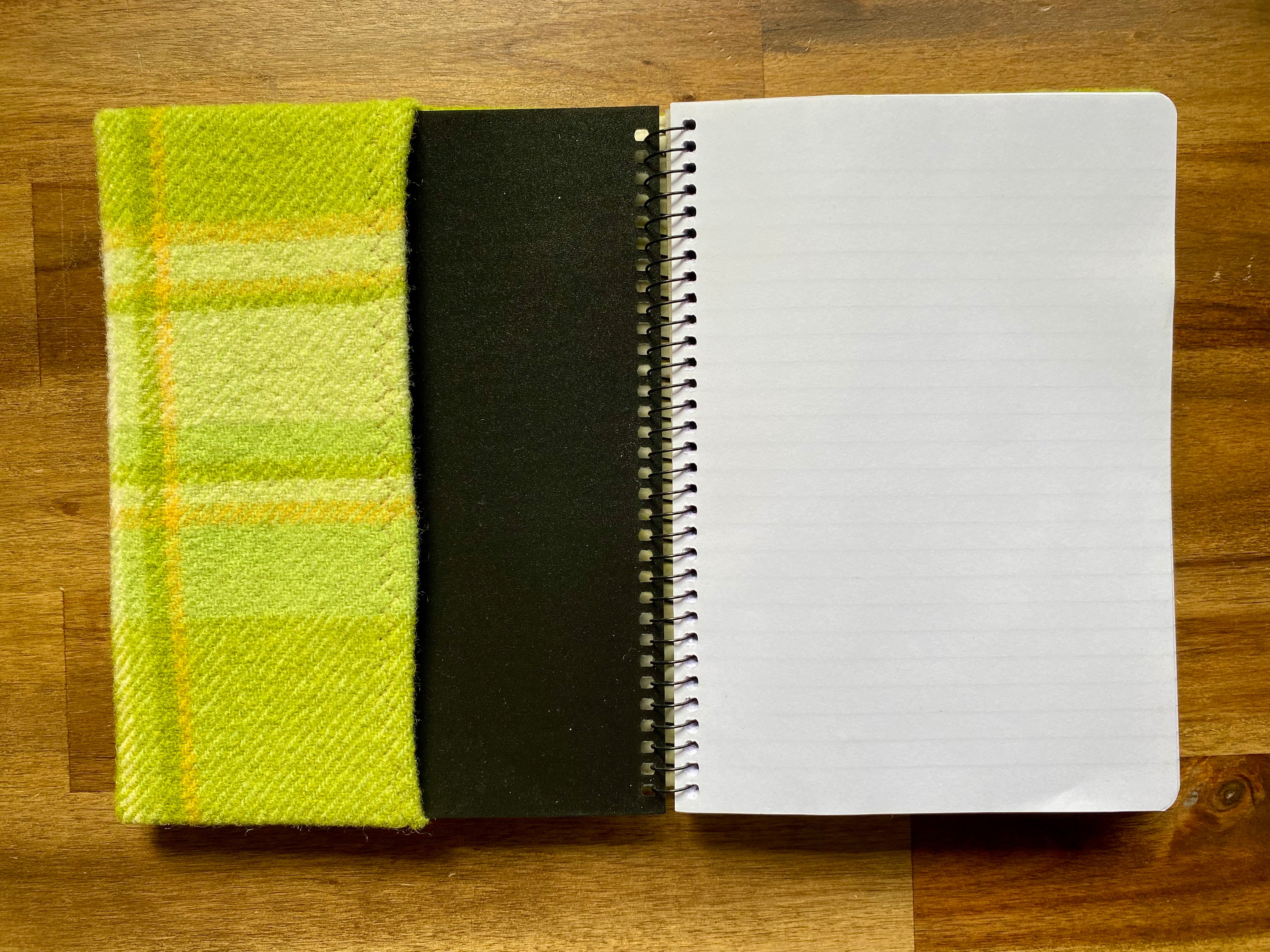 A5 Upcycled Notebook Wombat - Lime