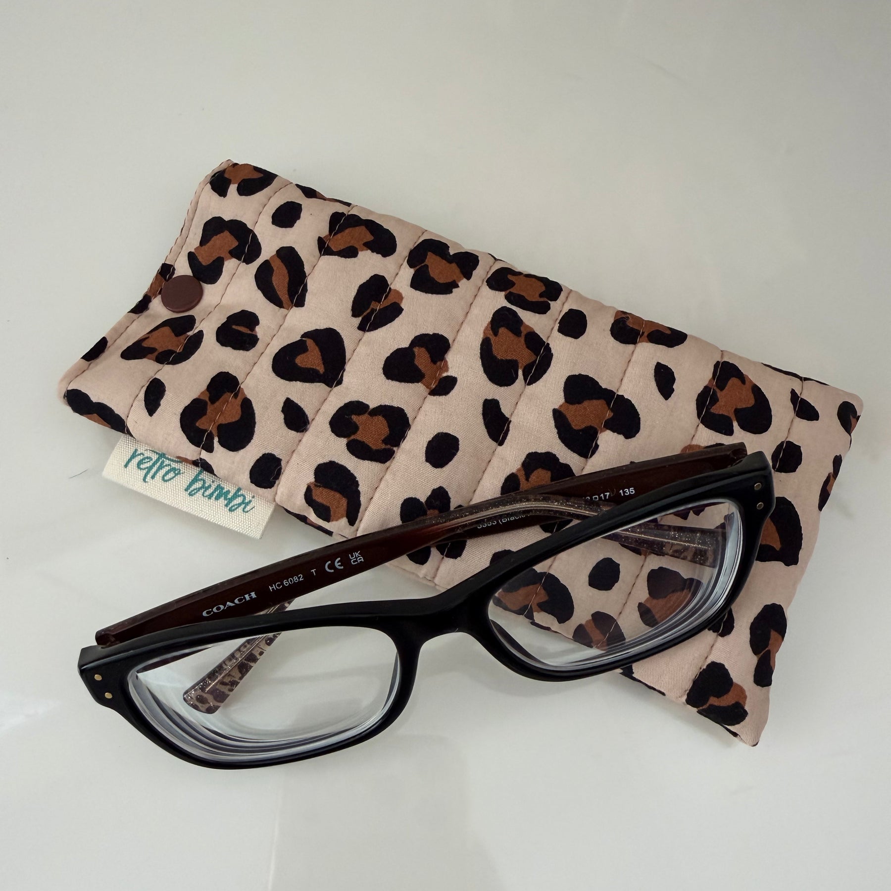 Quilted Glasses Case - Animal Print