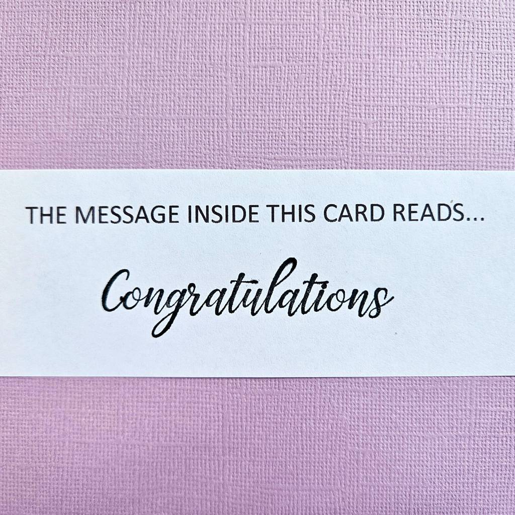 "With Love", Congratulations, greeting card