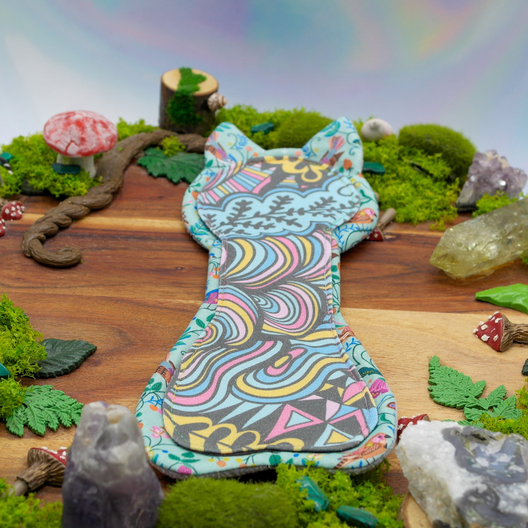 Eco-friendly reusable cloth pad 10" Moderate - Pastel Lover