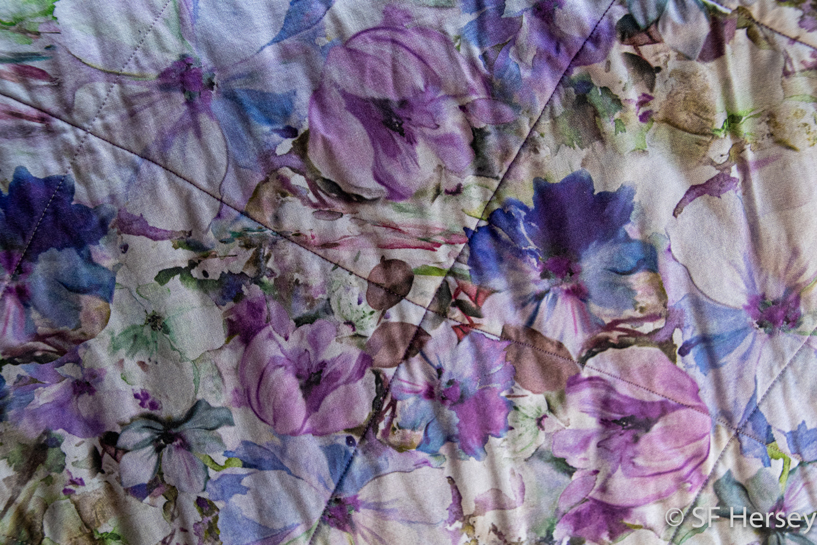 Lilac and Violet Small Quilt