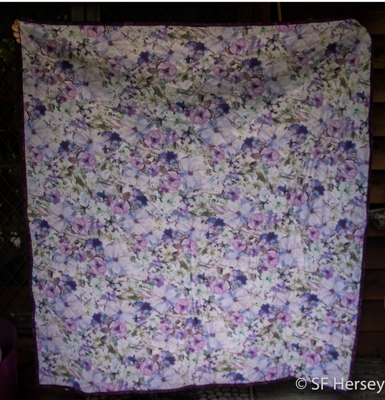 Lilac and Violet Small Quilt
