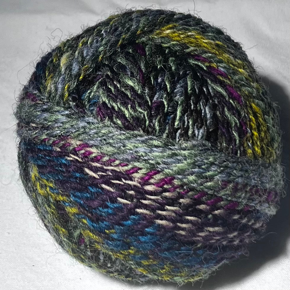 Earth and sky colour combo yarn