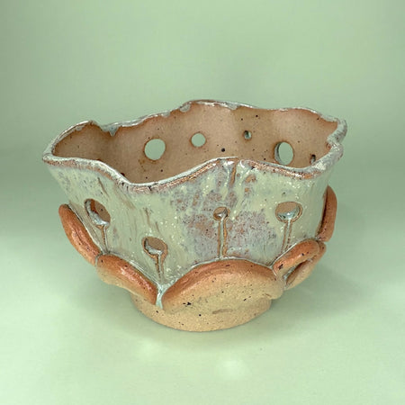 Ceramic mushroom orchid pot