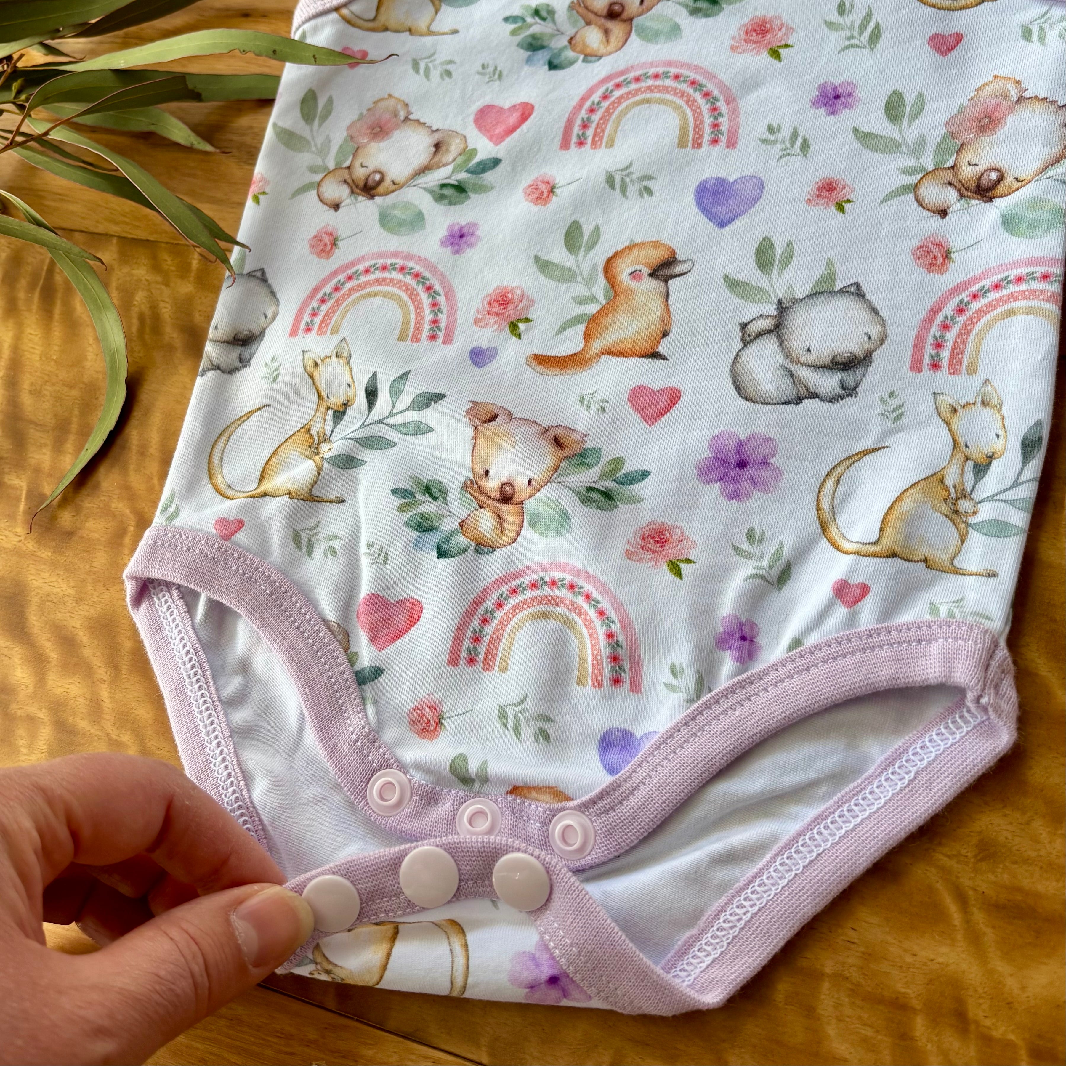 Baby Tank Bodysuit | Koala Dreams | Size premmie to 2 | Made to Order
