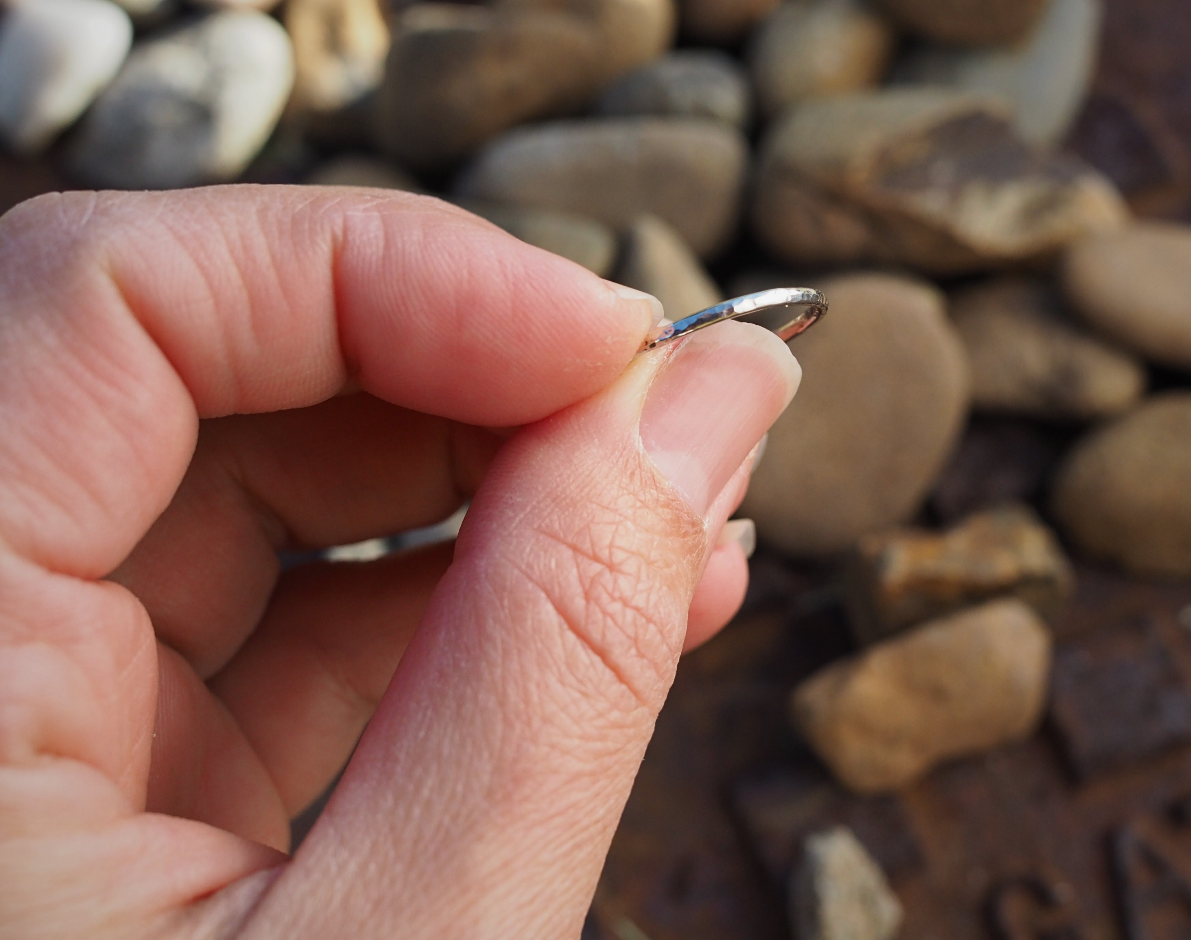 Sterling Silver Textured Stacker Ring