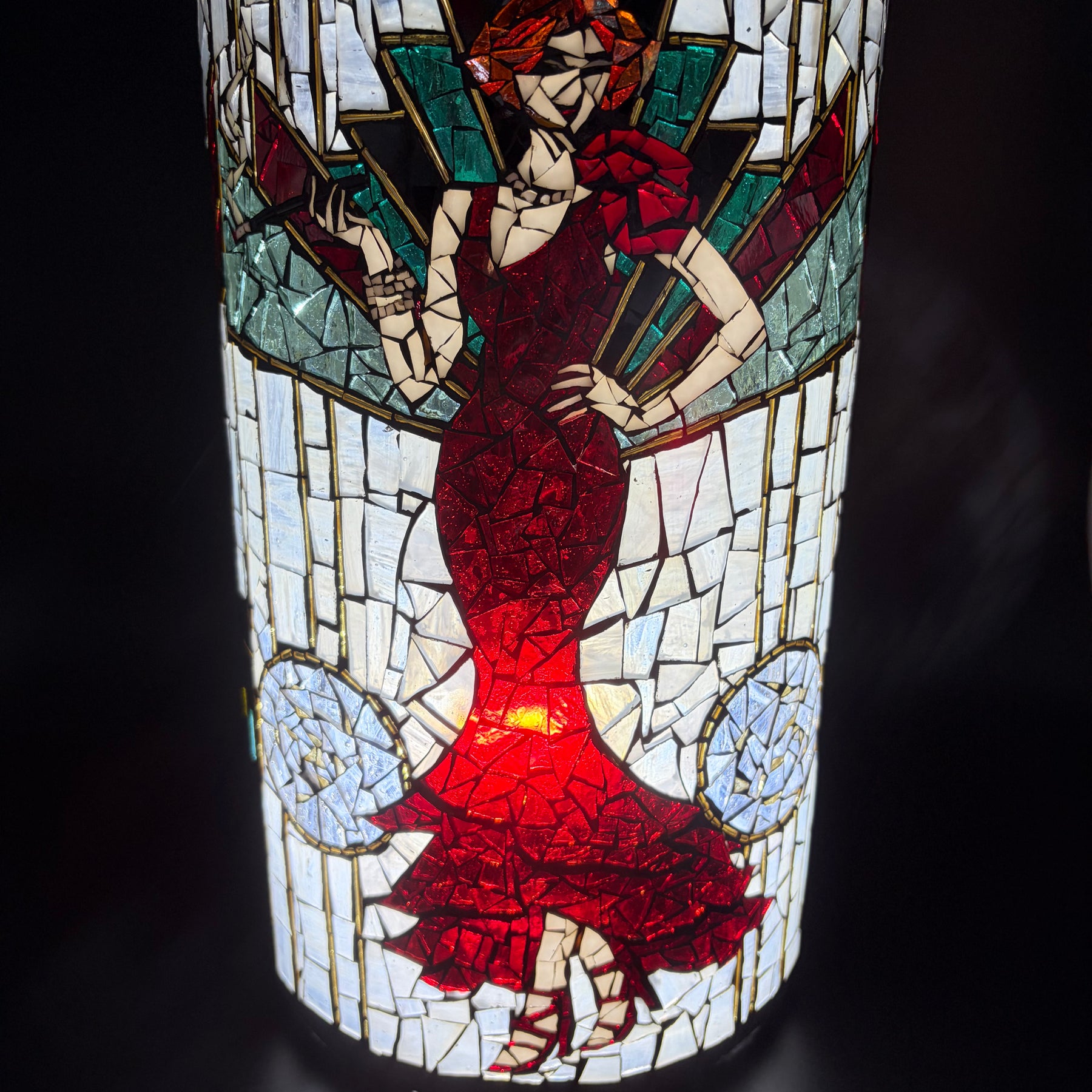 Custom Handmade Stained Glass Mosaic Votive