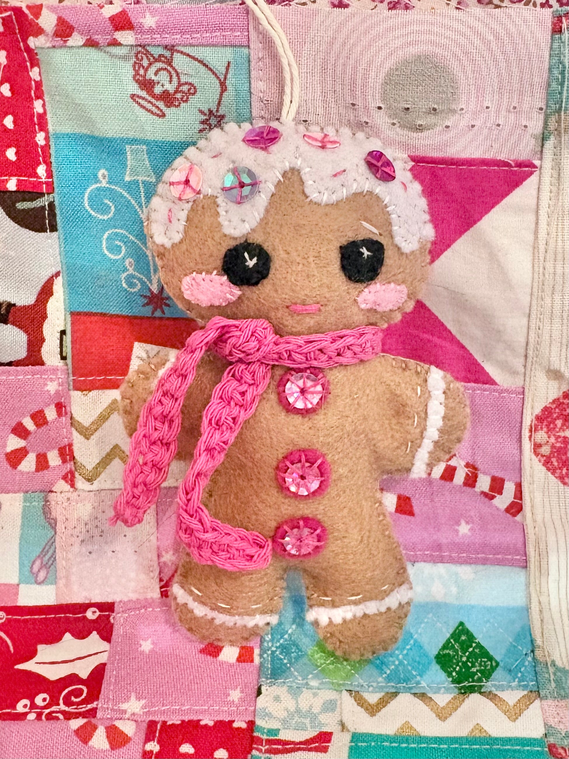 Felt Gingerbread People Christmas Tree ornament Decorations