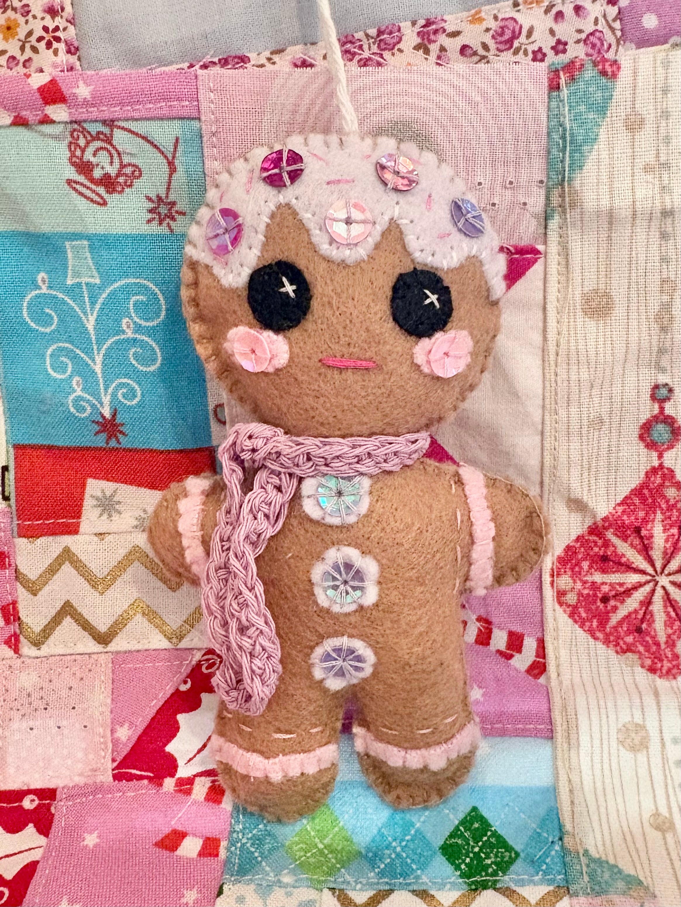 Felt Gingerbread People Christmas Tree ornament Decorations