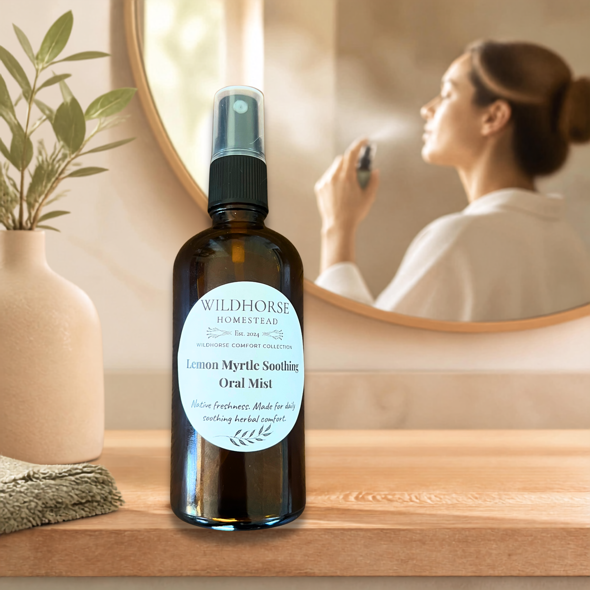 Wildhorse Lemon Myrtle Soothing Oral Mist