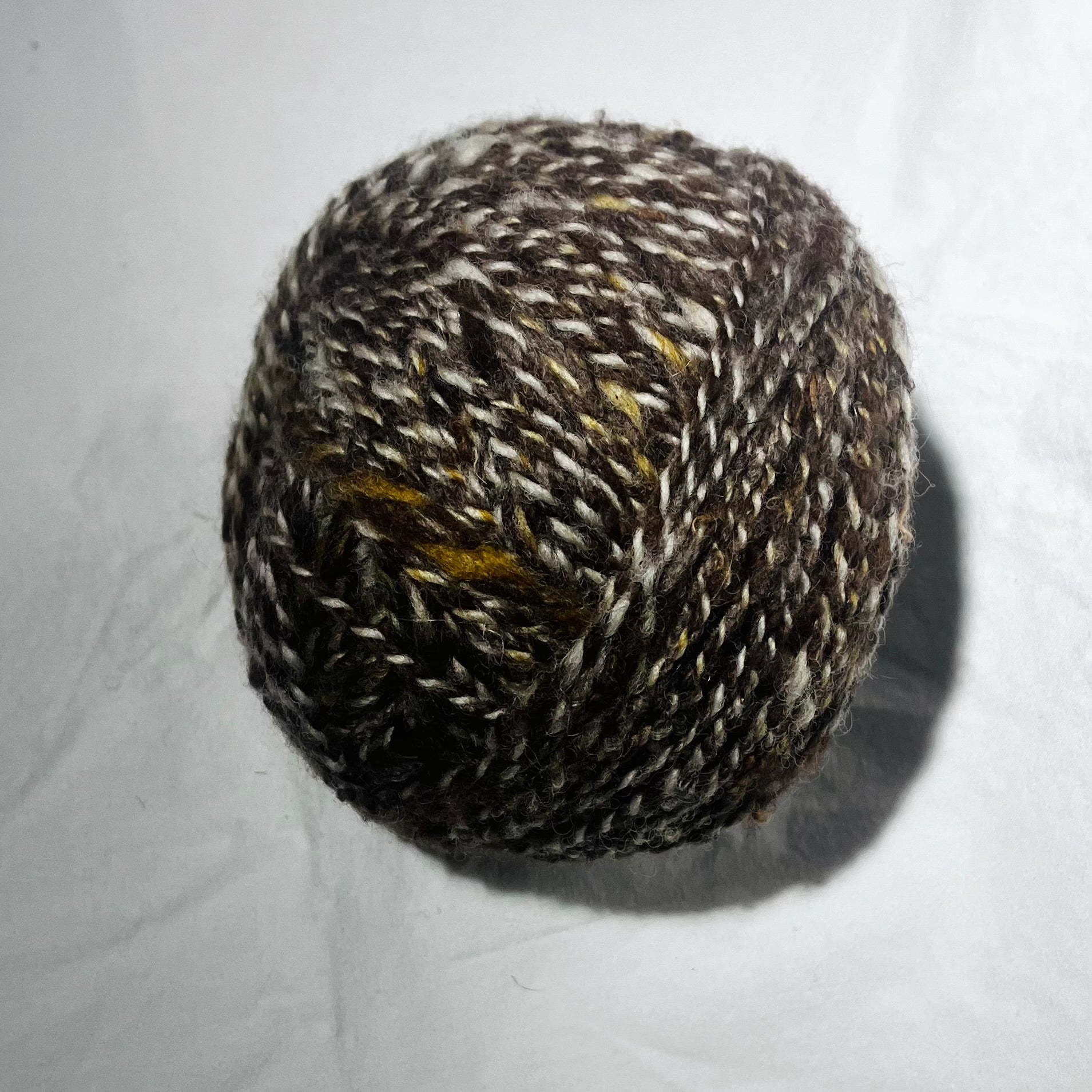 Yarn made from black ultra fine Merino wool