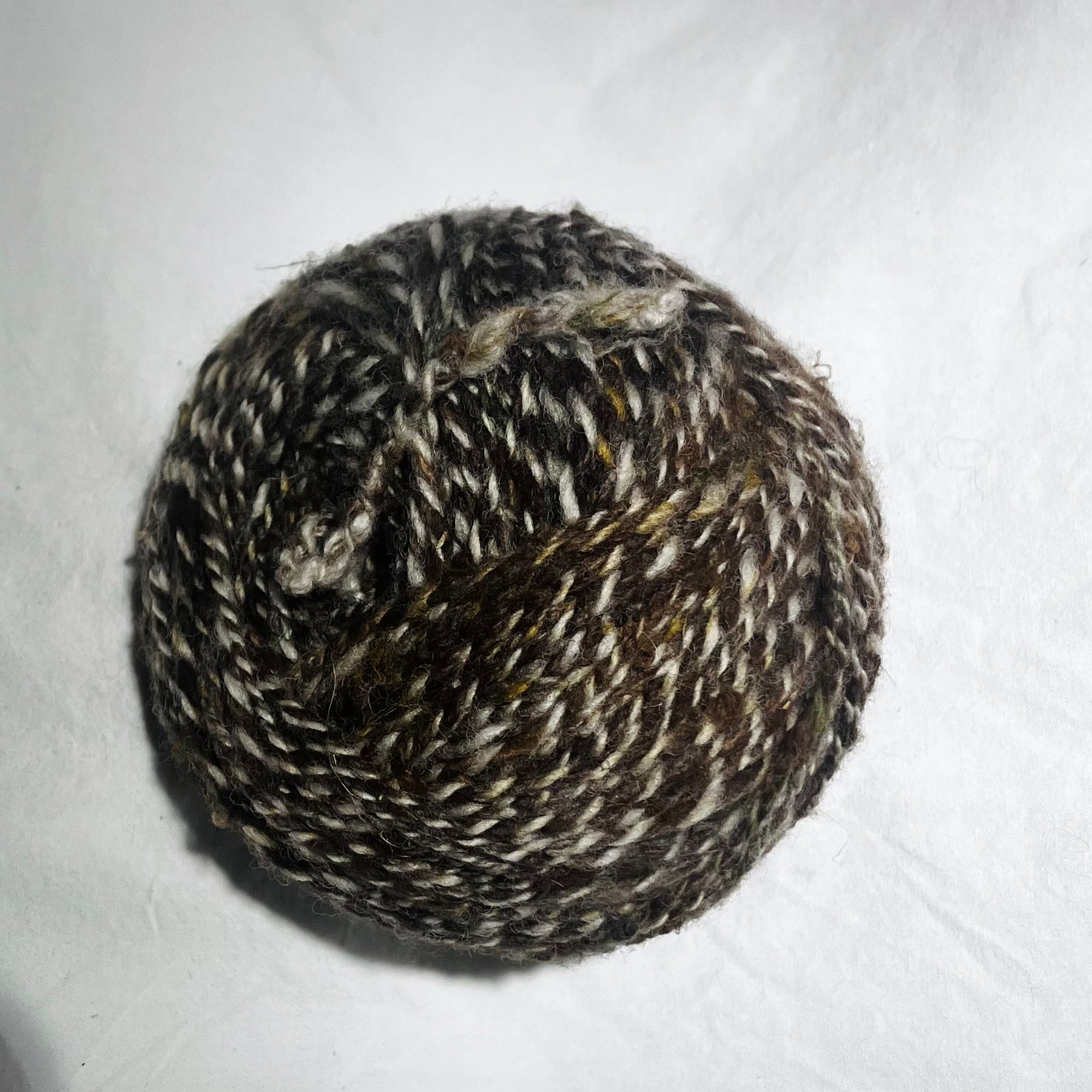 Yarn made from black ultra fine Merino wool