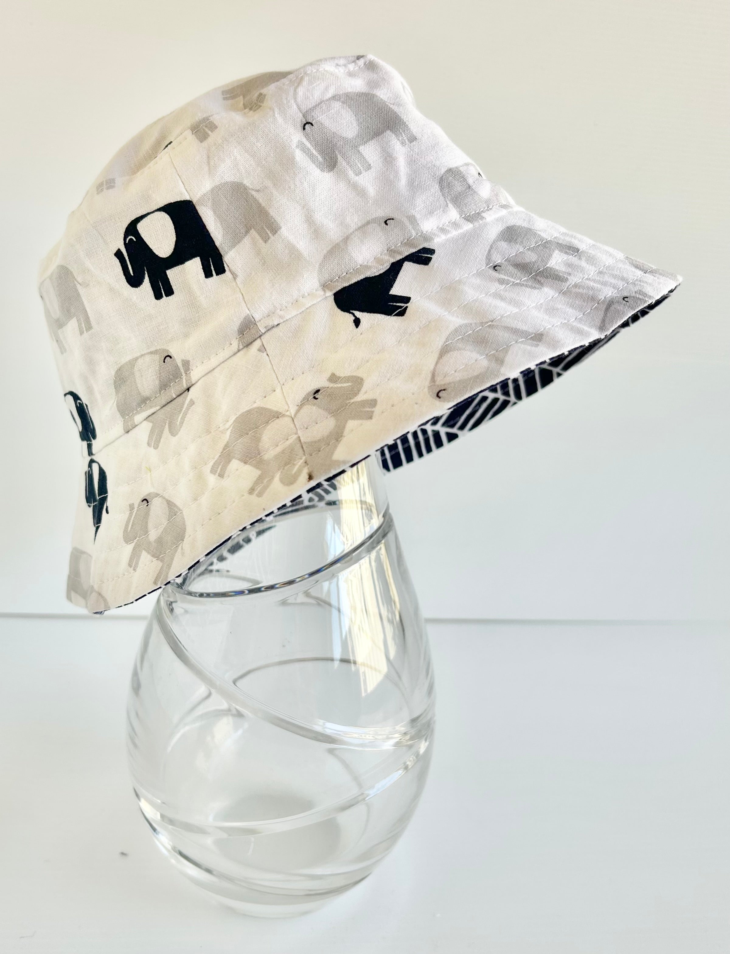 Ready to post- Small size regular brim hats with chin strap- reduced price