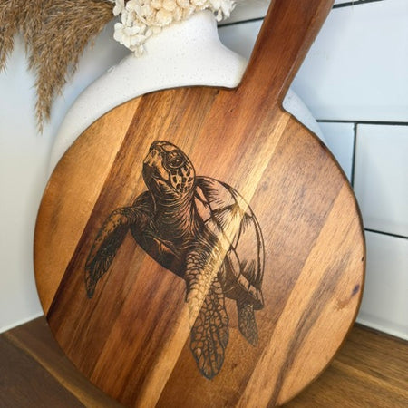 Laser-Engraved Timber Cheese Board