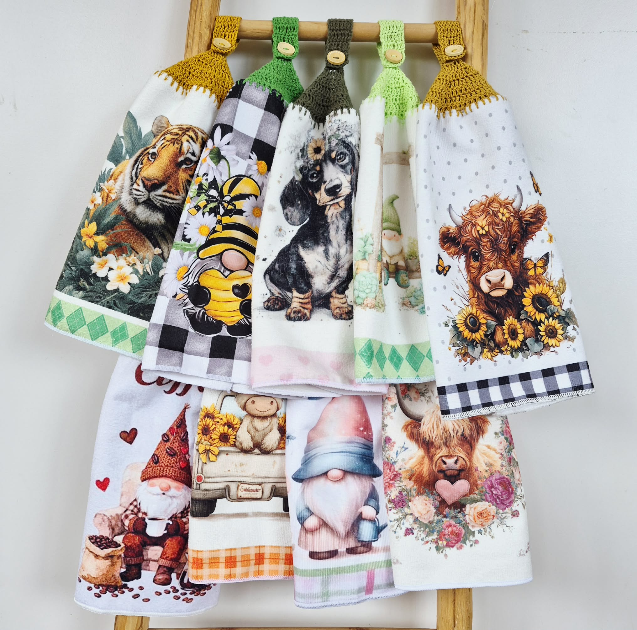Kitchen Hand Towel | Hanging | Polyester Microfibre | SINGLE LAYER | 9 Styles - 19 - 27