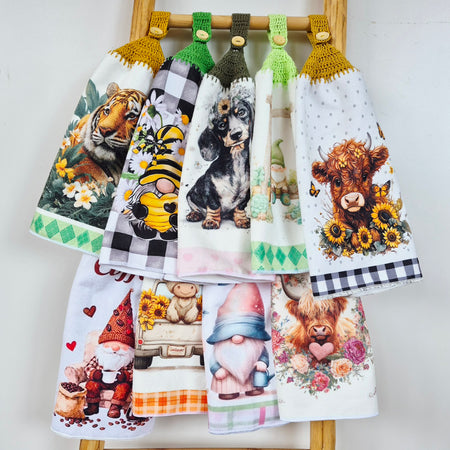 Kitchen Hand Towel | Hanging | Polyester Microfibre | SINGLE LAYER | 9 Styles - 19 - 27