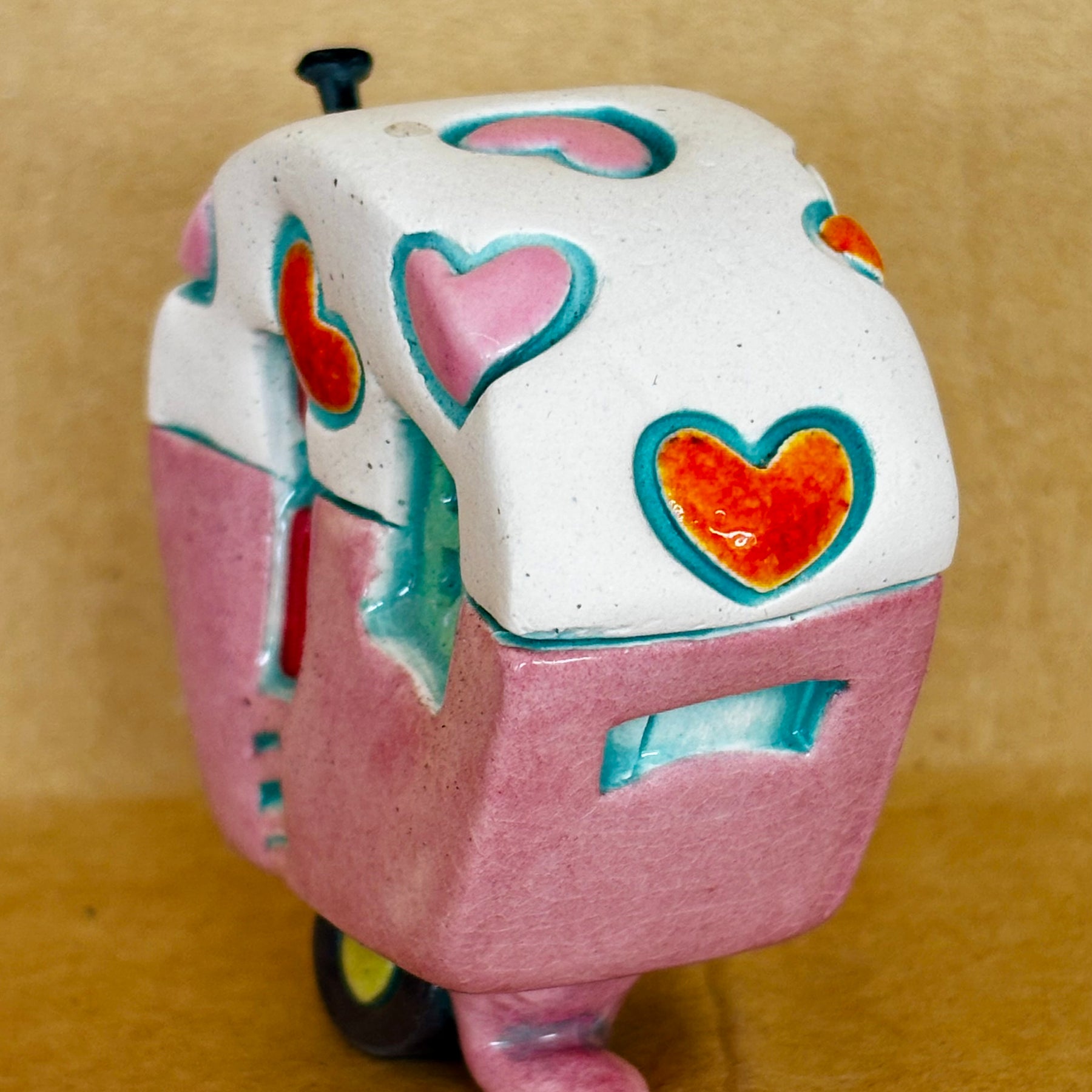 Small Retro Collectable Ceramic Caravan 6