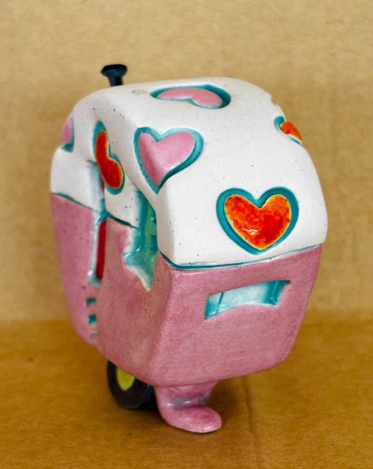 Small Retro Collectable Ceramic Caravan 6
