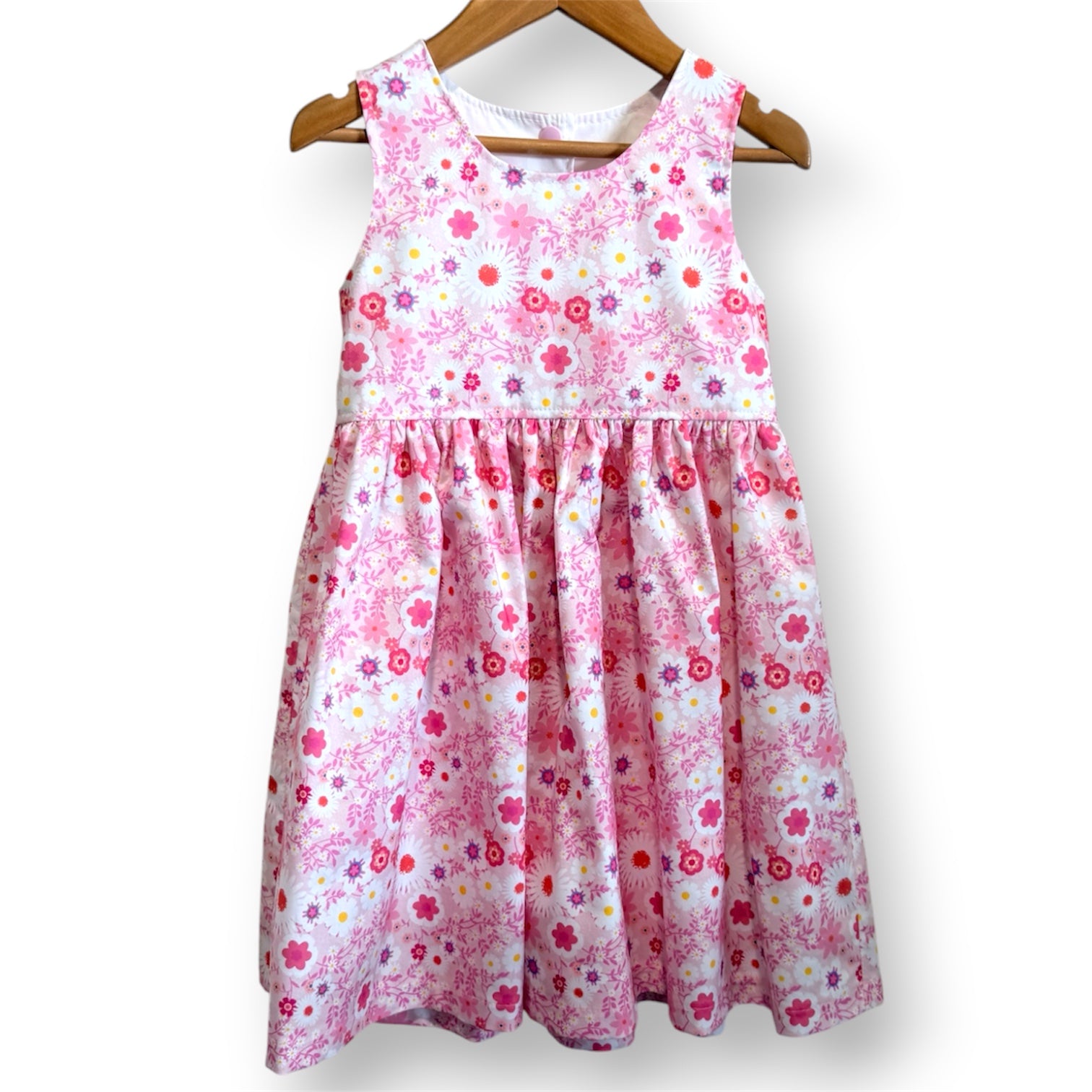 Pink Daisy Sundress - SIZES 1, 4, 5 & 6