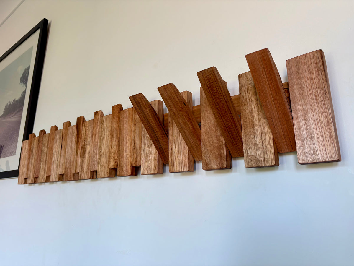 No.2 Tasmanian oak Piano style Coatrack