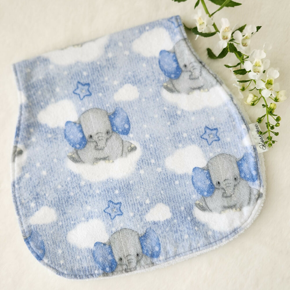 Burp Cloth Baby Gift Set of 4 - Blues & Greys
