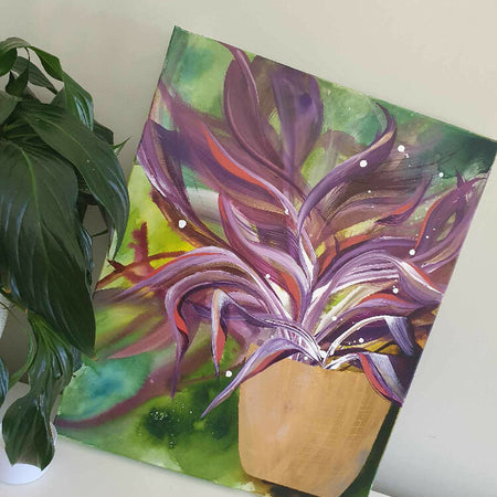 Unfurling II | Original abstract acrylic wall art | 40x50cm | LIFECARE